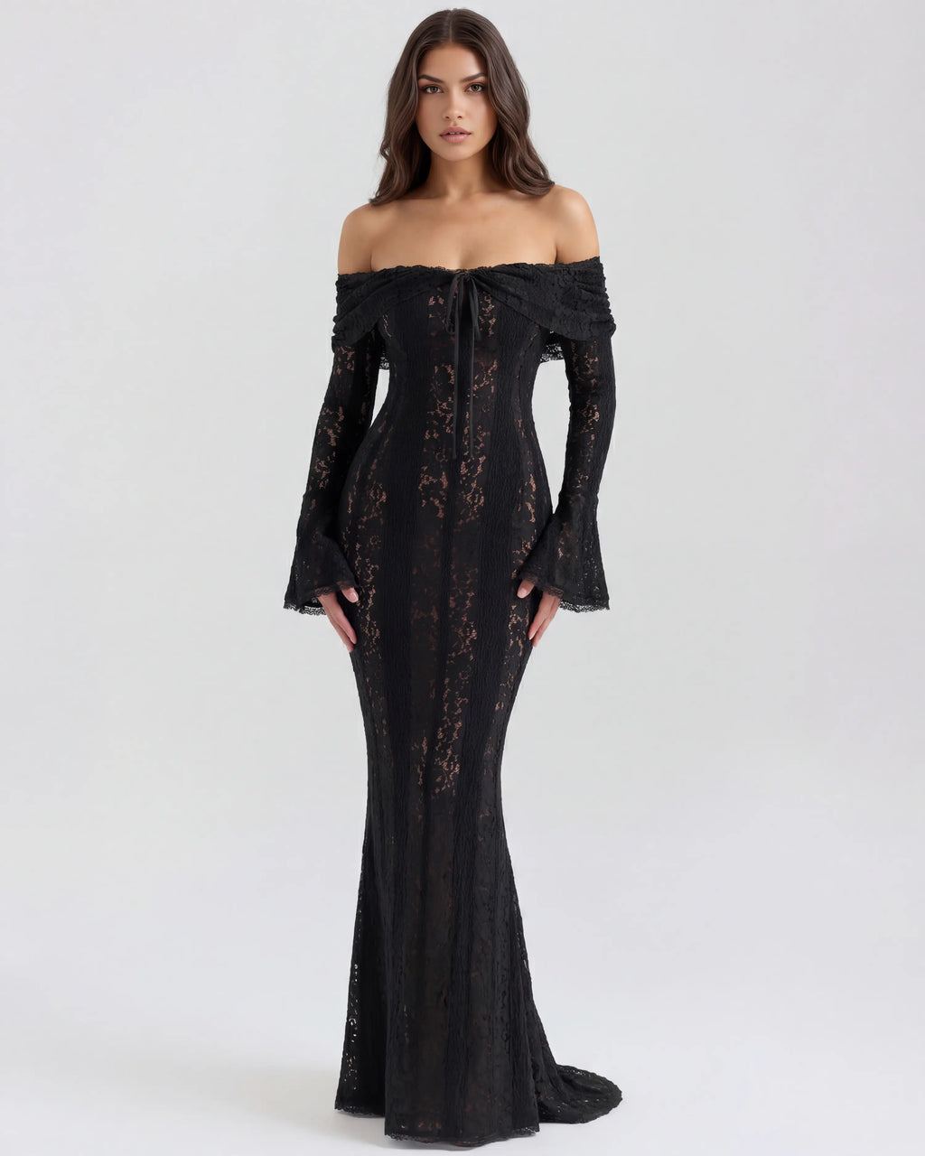 Vestido maxi negro