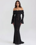 Vestido maxi negro