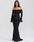 Vestido maxi negro