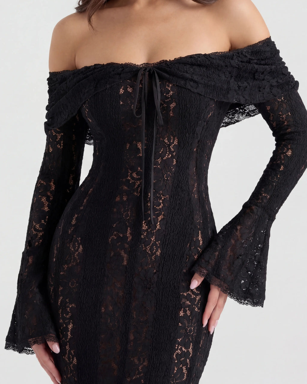 Vestido maxi negro