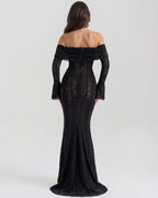 Vestido maxi negro
