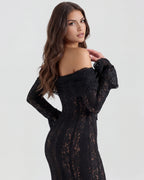 Vestido maxi negro
