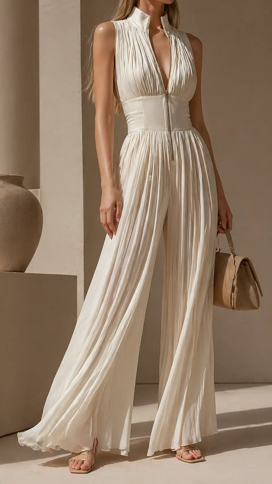 vestido plisado