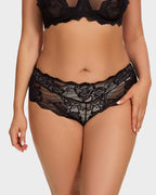Bragas sin costuras con encaje floral (paquete de 3)