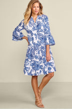 Vestido corto de gasa Karis