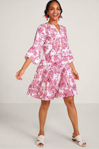 Vestido corto de gasa Karis