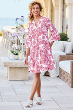 Vestido corto de gasa Karis