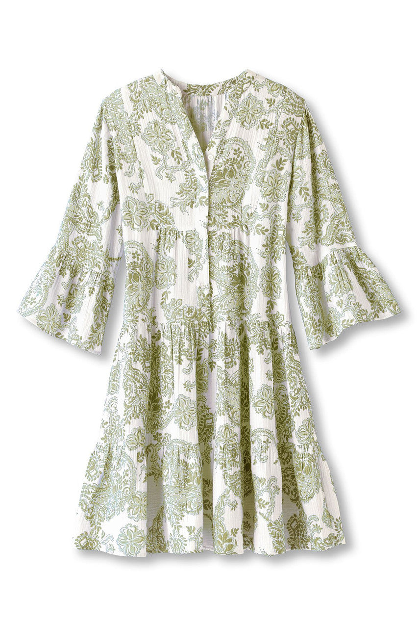 Vestido corto de gasa Karis