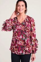 Blusa Larga de volantes