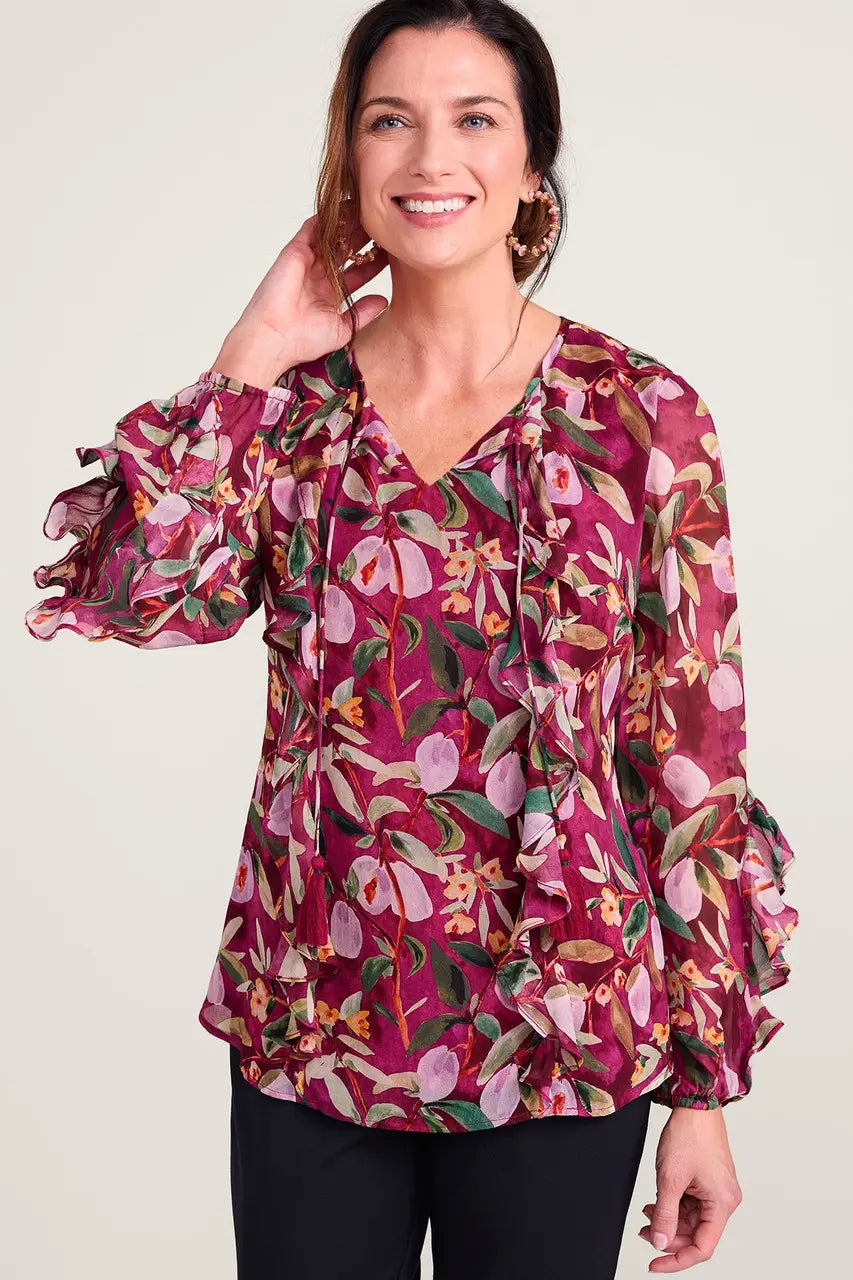 Blusa Larga de volantes