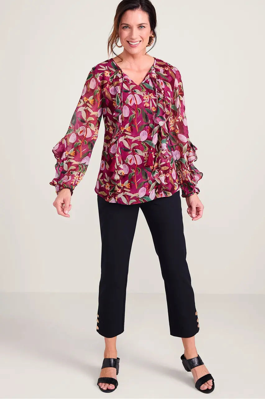 Blusa Larga de volantes