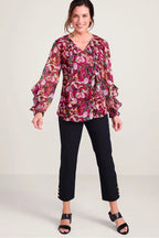 Blusa Larga de volantes