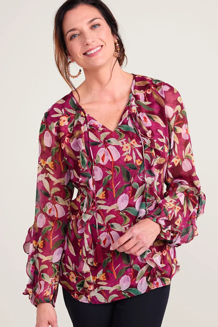 Blusa Larga de volantes