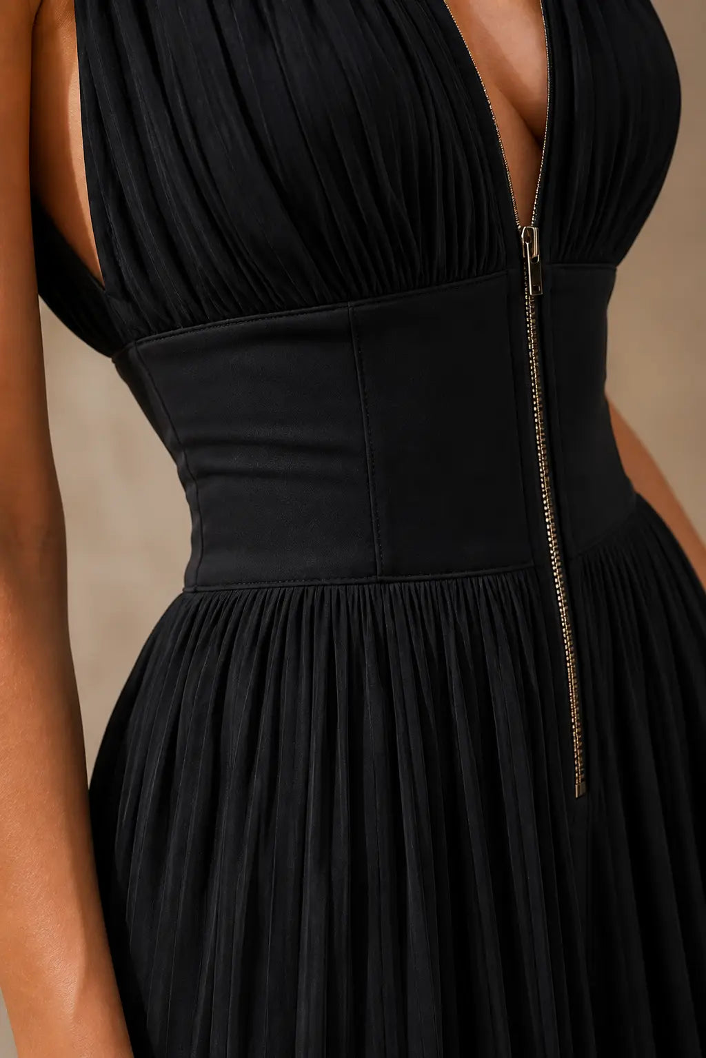 vestido plisado