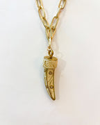 COLLAR CUERNO DOBLE
