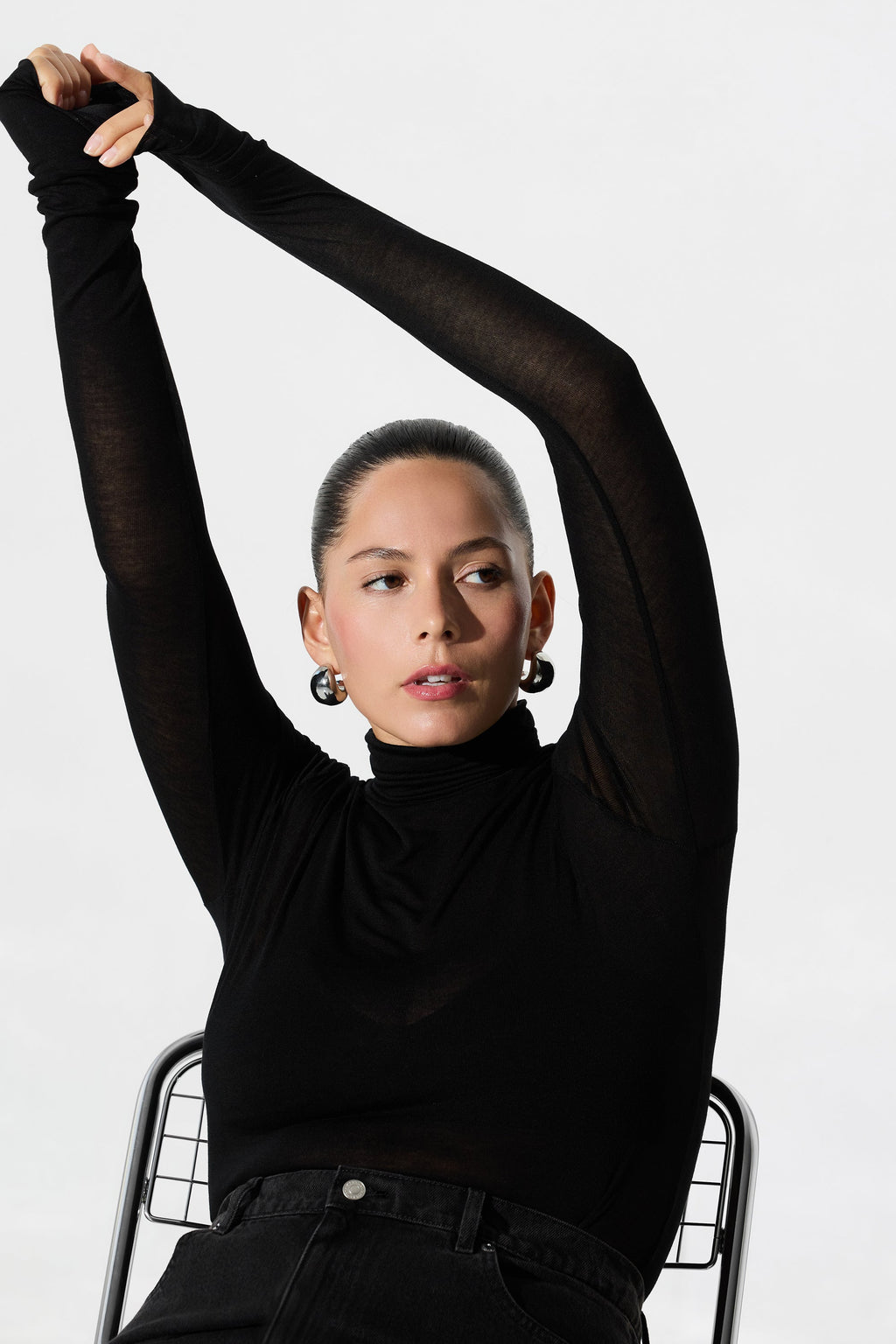 Eloise Sheer Turtleneck