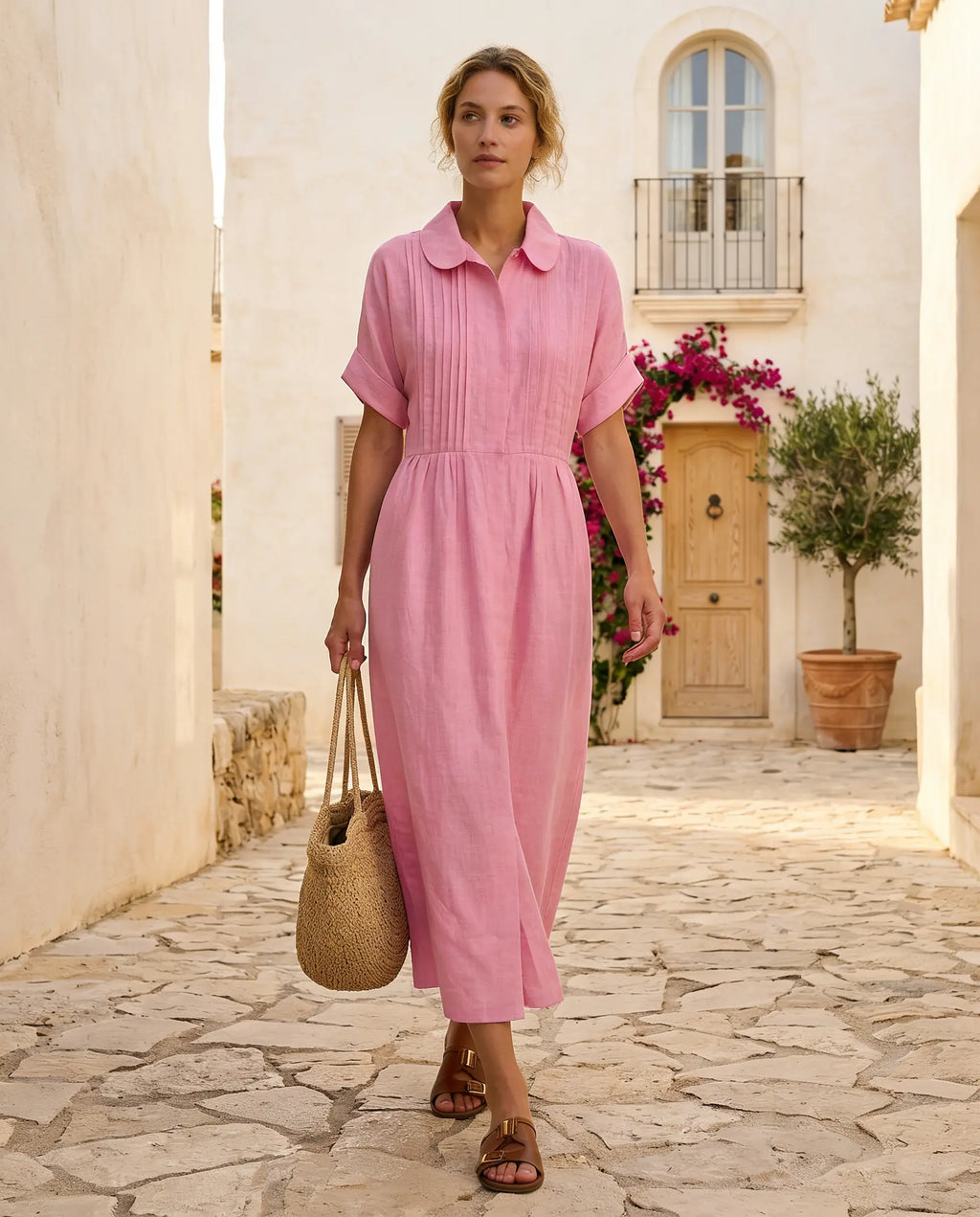 Vestido Camisero Altea - Efecto Lino Premium