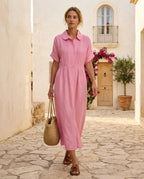 Vestido Camisero Altea - Efecto Lino Premium