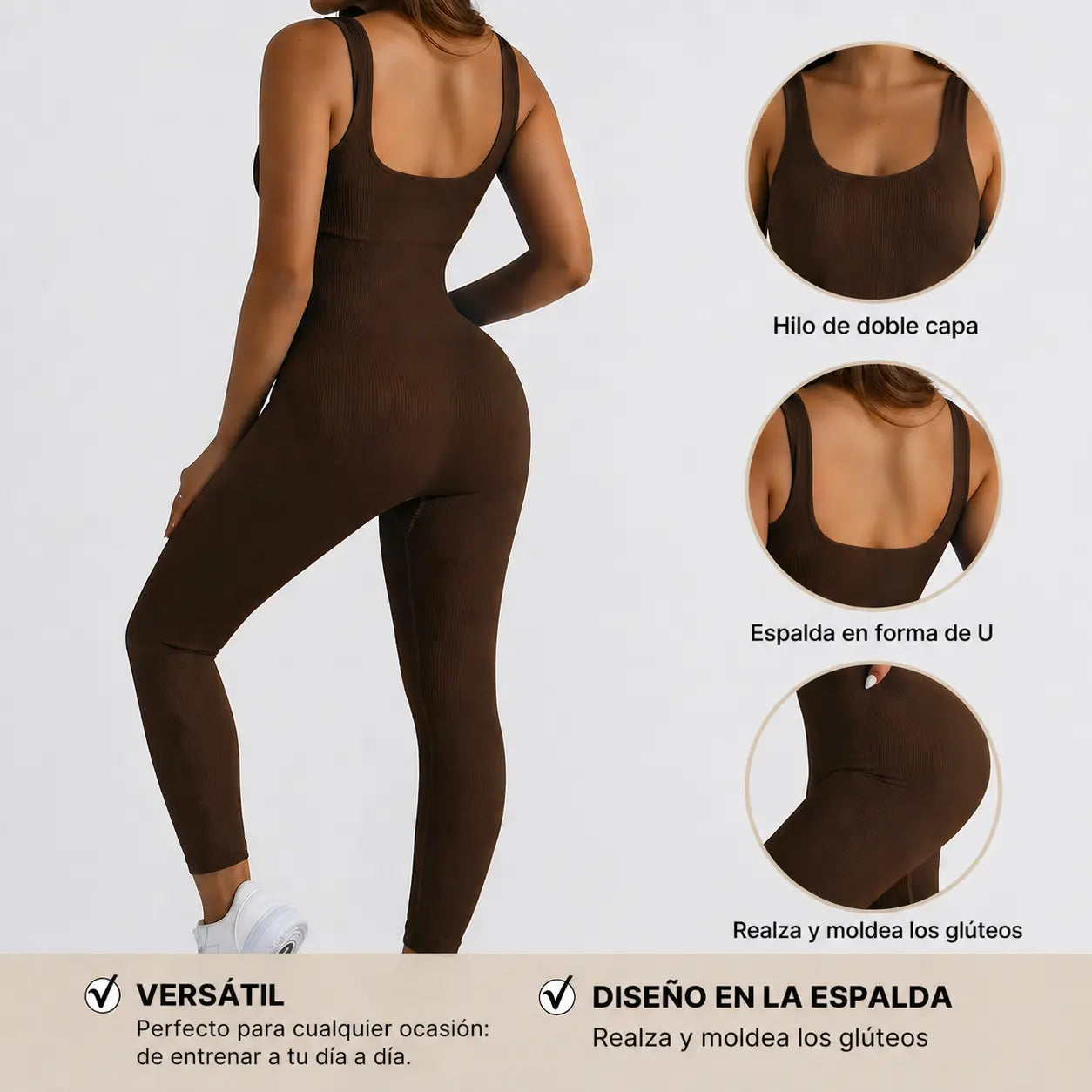 Mono Moldeador De Espalda Baja Hasta Muslo