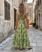 Vestido Mediterráneo — Estampado Floral  Favorecedor | Básicos Atelier