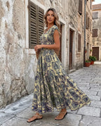 Vestido Mediterráneo — Estampado Floral  Favorecedor | Básicos Atelier