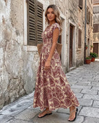 Vestido Mediterráneo — Estampado Floral  Favorecedor | Básicos Atelier
