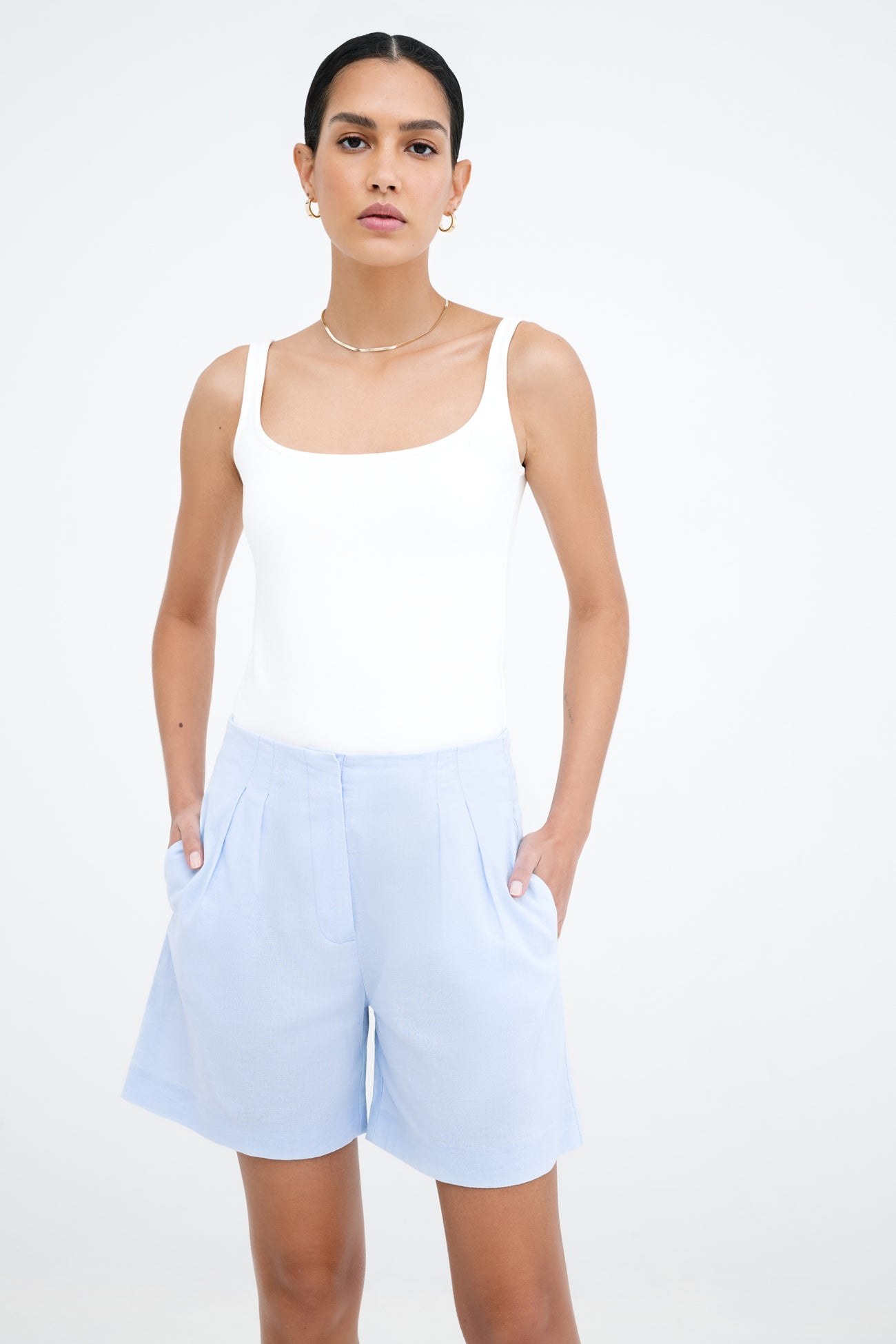 Kingsbridge Linen-Blend Shorts