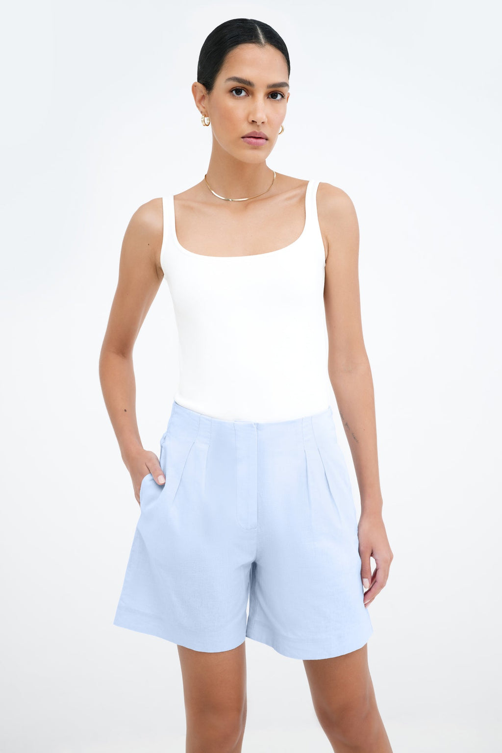 Kingsbridge Linen-Blend Shorts