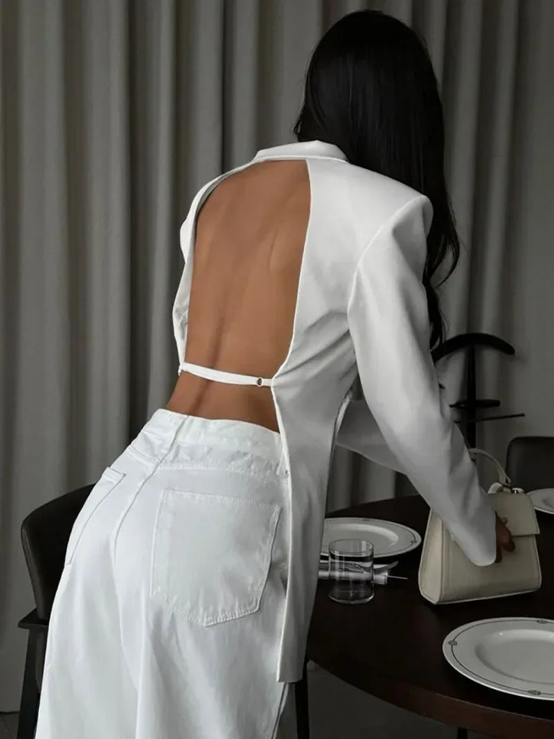 Blazer Espalda Abierta “Élégance”