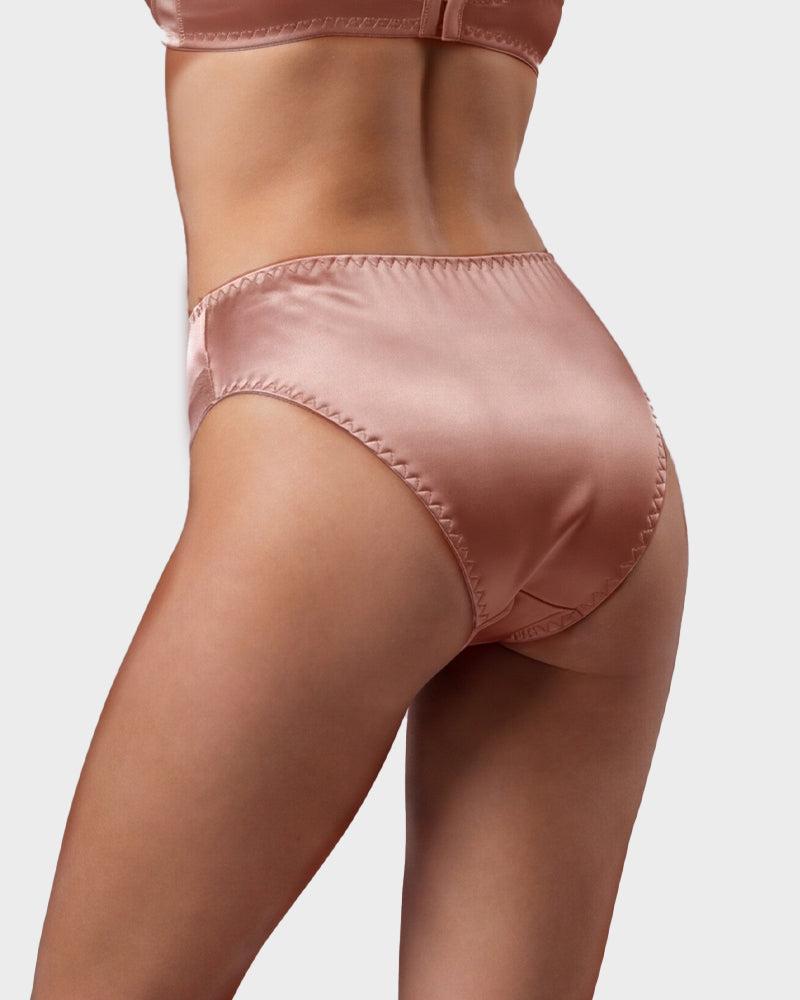 Ropa interior de bikini sin costuras con encaje sedoso (paquete de 5)