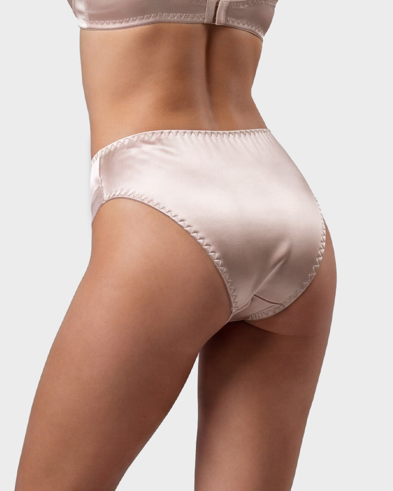 Ropa interior de bikini sin costuras con encaje sedoso (paquete de 5)