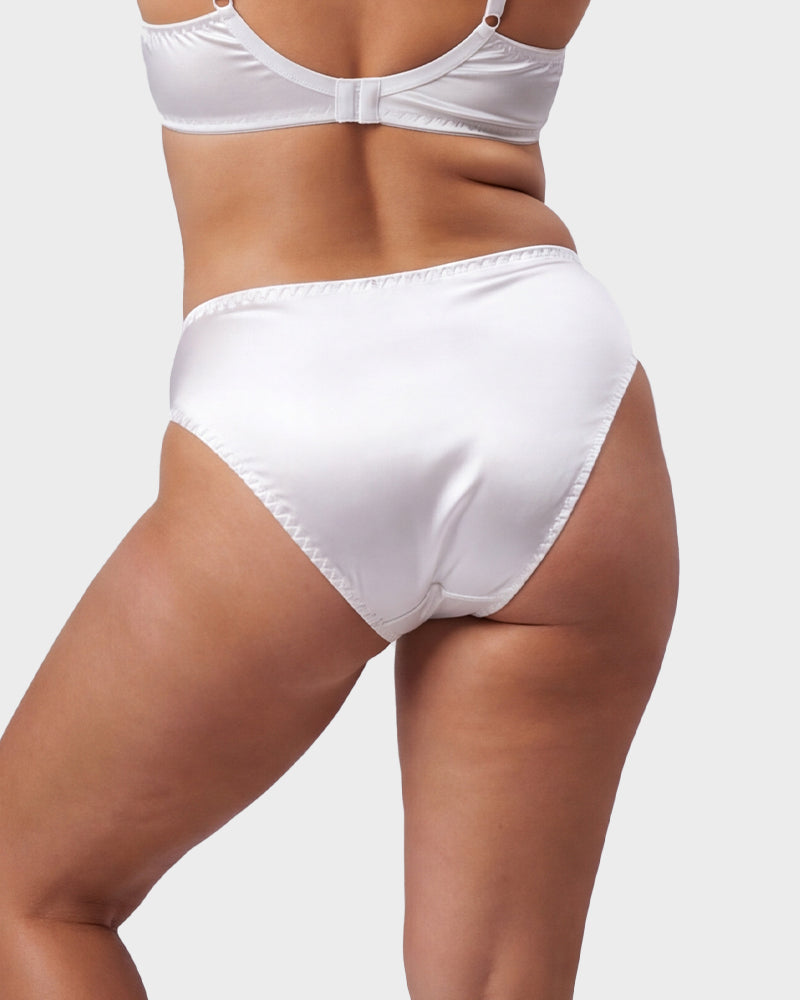Ropa interior de bikini sin costuras con encaje sedoso (paquete de 5)