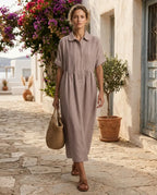 Vestido Camisero Altea - Efecto Lino Premium