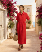 Vestido Camisero Altea - Efecto Lino Premium