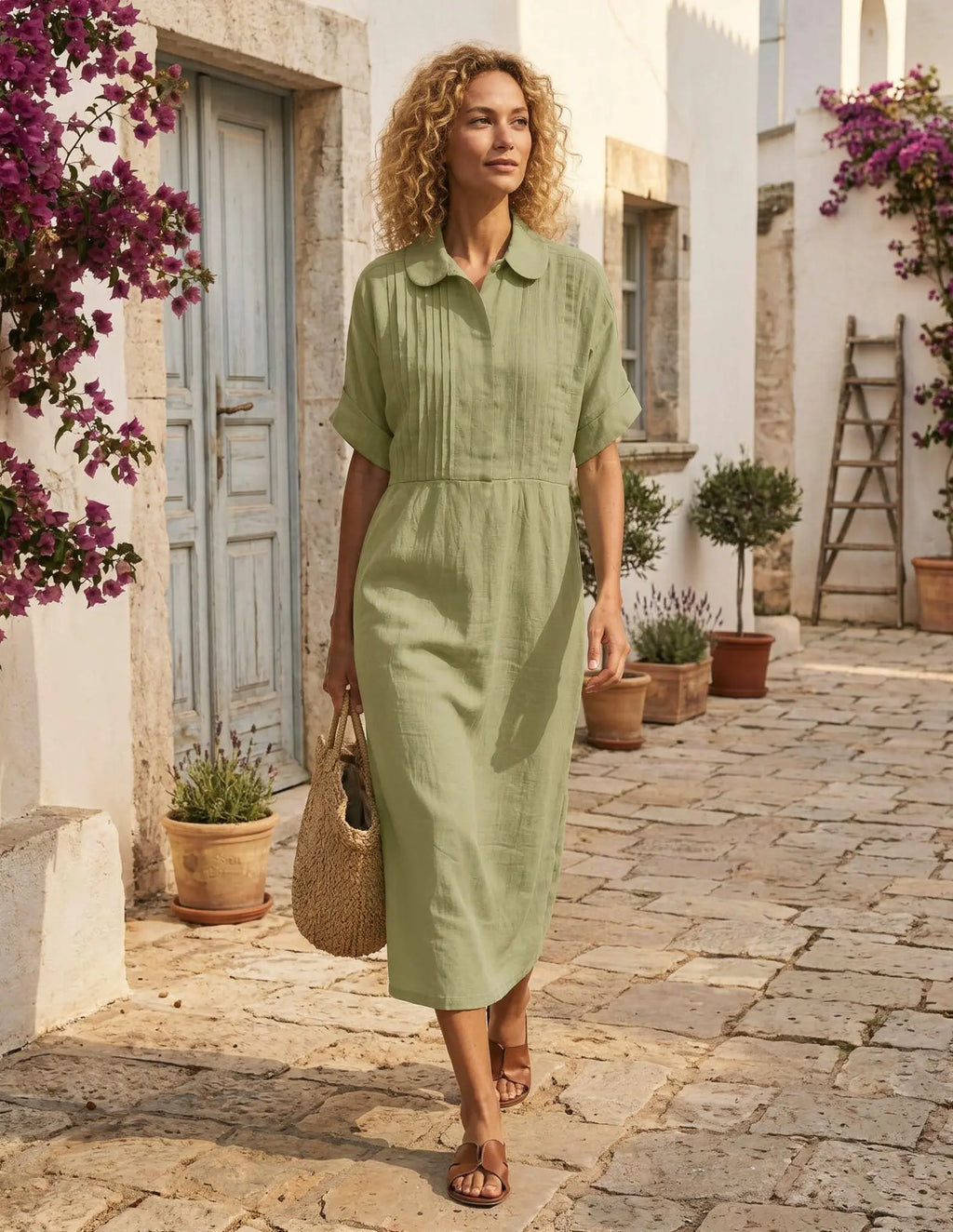 Vestido Camisero Altea - Efecto Lino Premium