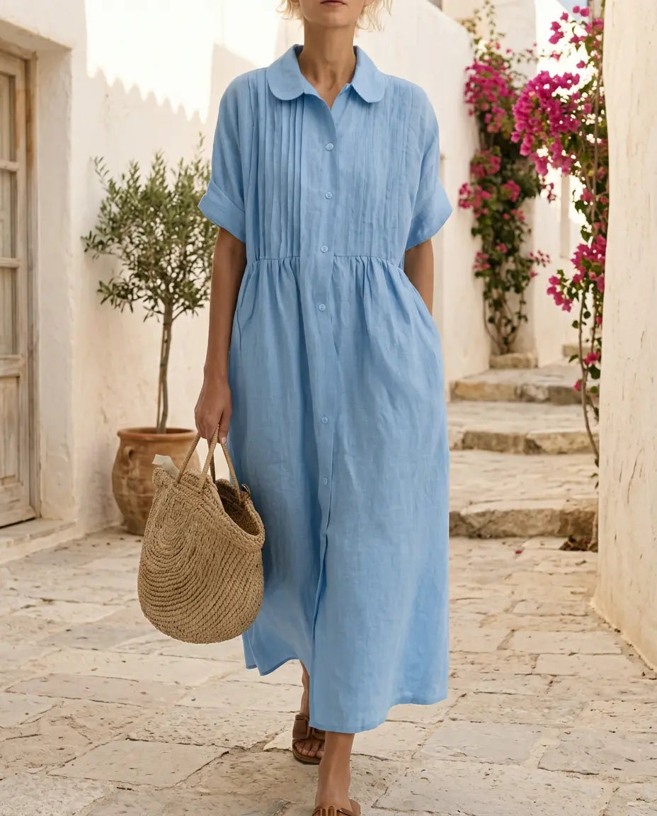 Vestido Camisero Altea - Efecto Lino Premium