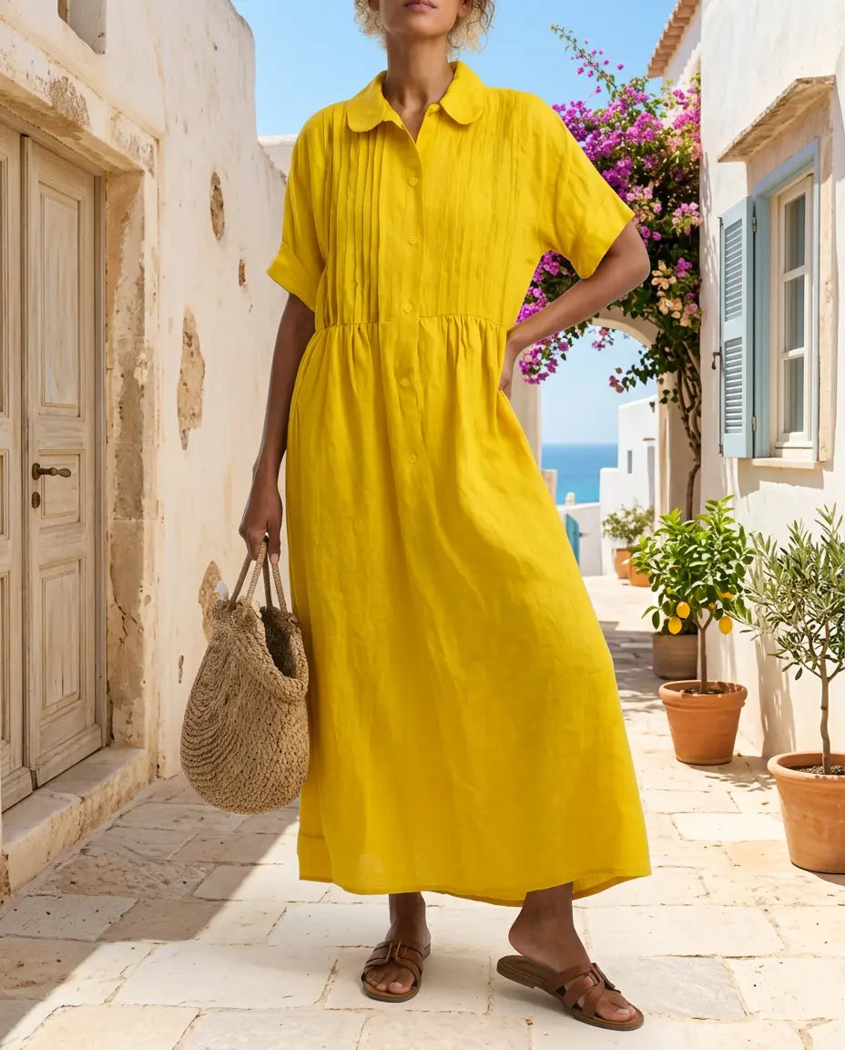 Vestido Camisero Altea - Efecto Lino Premium