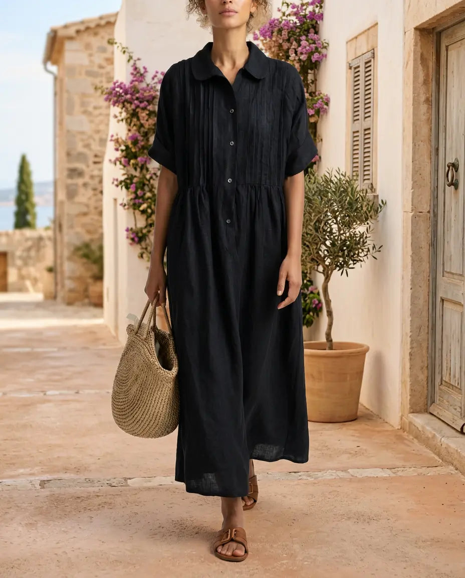 Vestido Camisero Altea - Efecto Lino Premium