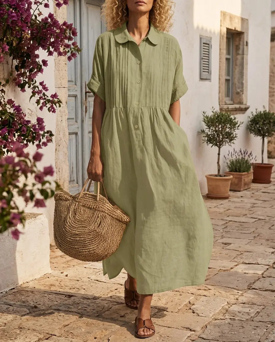 Vestido Camisero Altea - Efecto Lino Premium
