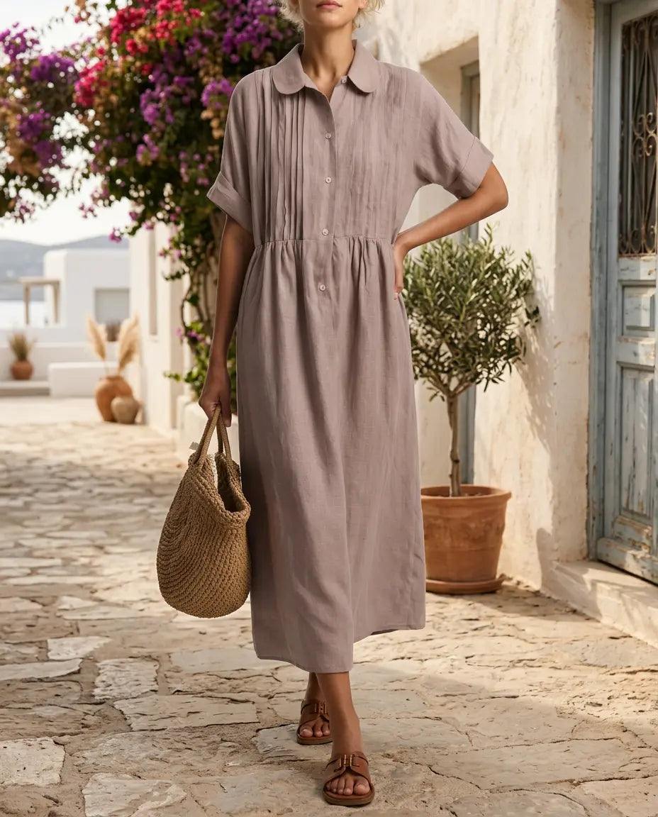 Vestido Camisero Altea - Efecto Lino Premium