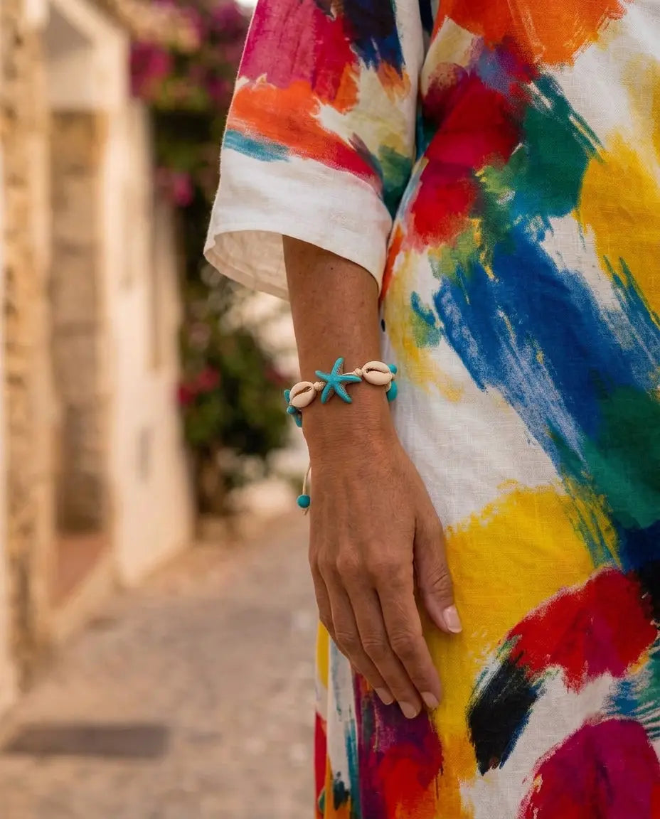 Pulsera Boho Cauris & Estrellas de Mar (Edición Especial)