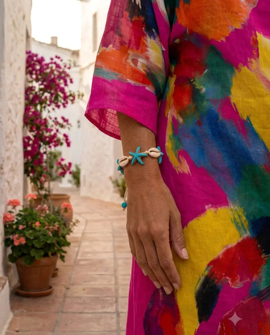 Pulsera Boho Cauris & Estrellas de Mar (Edición Especial)