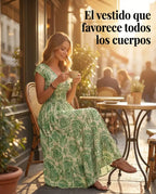 Vestido Mediterráneo — Estampado Floral  Favorecedor | Básicos Atelier
