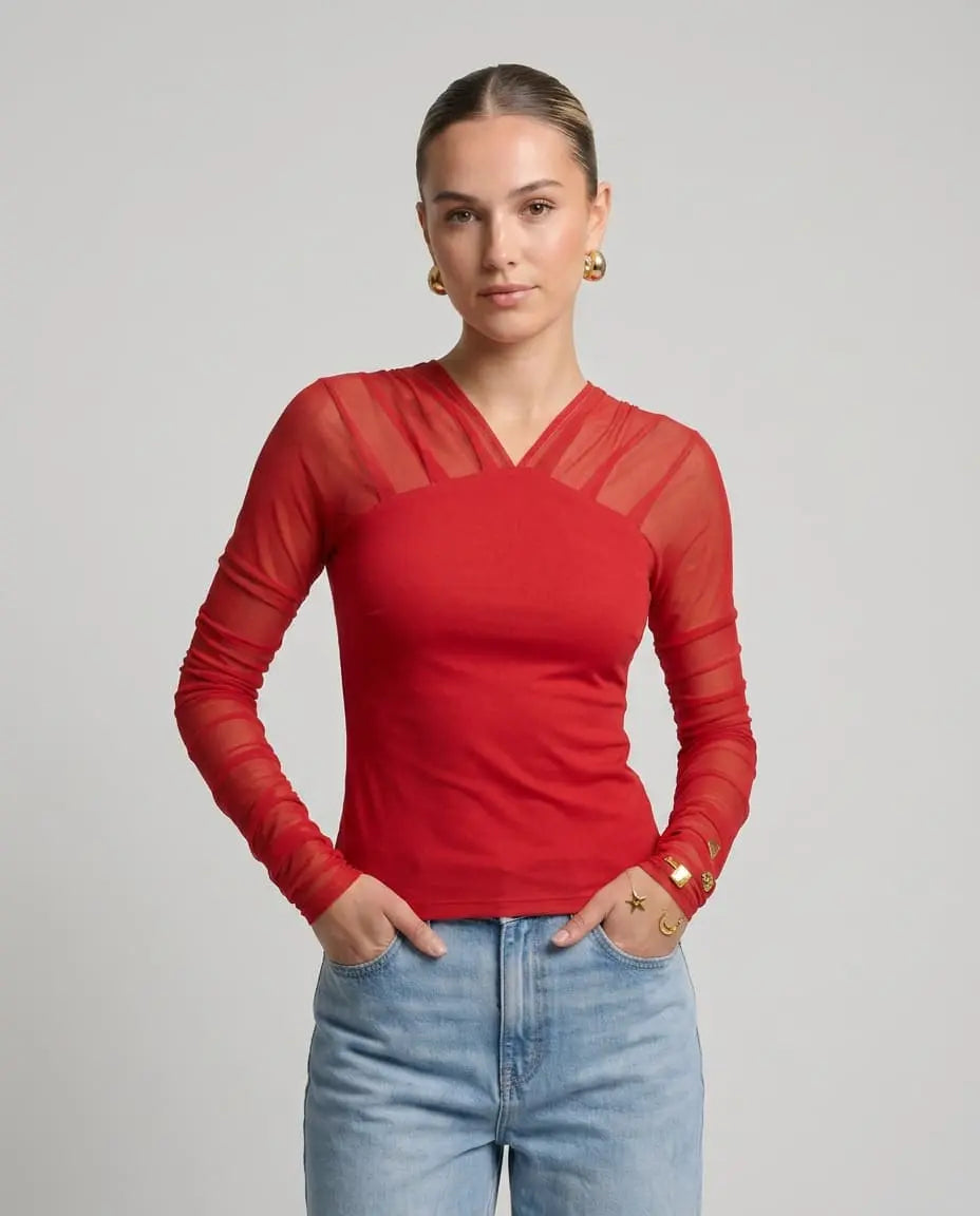 Lita Top Rojo