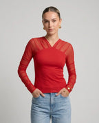 Lita Top Rojo