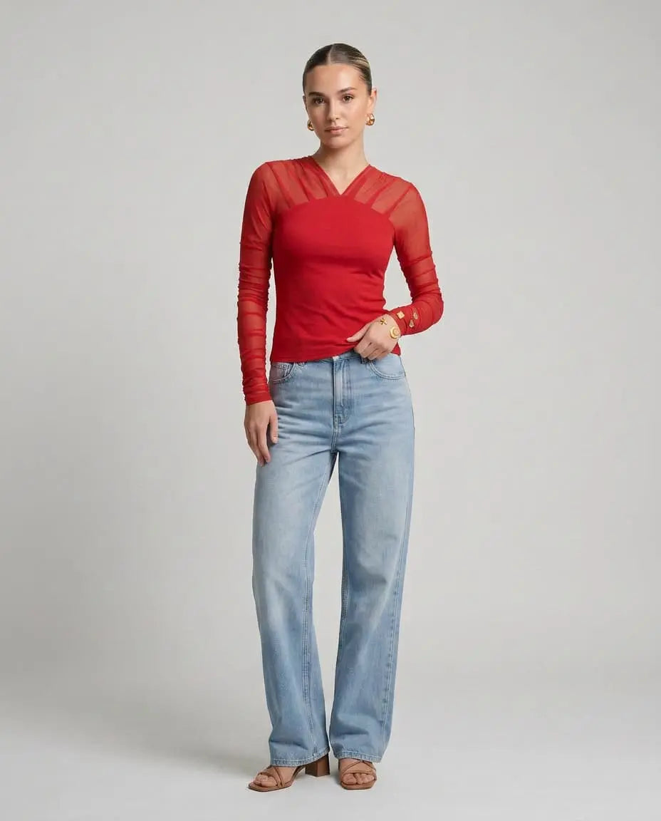 Lita Top Rojo